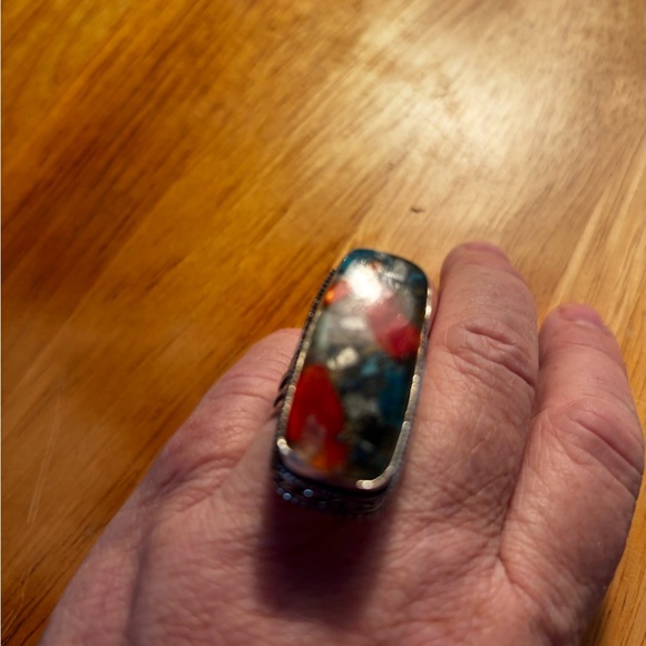 Multicolor Stone Statement Ring - Picture 1 of 3